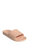 Adidas Originals Adidas Adilette Aqua Slide Sandal In Powder Coral/coral/coral
