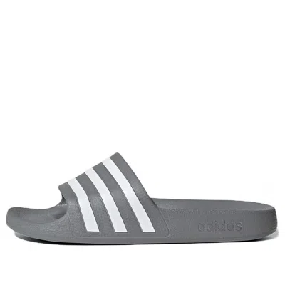 Adidas Originals Adidas Adilette Aqua Slides 'grey' In Gray