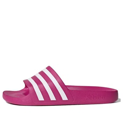 Adidas Originals Adidas Adilette Aqua Slides 'pink White' In Multi