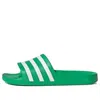 Adidas Originals Adidas Adilette Aqua Slides 'vivid Green'