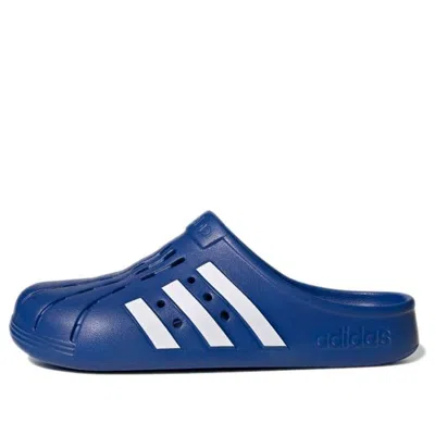 Adidas Originals Adidas Men's Adilette Clog Shoes In Team Royal Blue/white/team Royal Blue