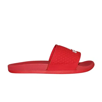 Pre-owned Adidas Originals Adidas Adilette Cloudfoam Plus Slide C 'scarlet' | Red | Kid's Size 8