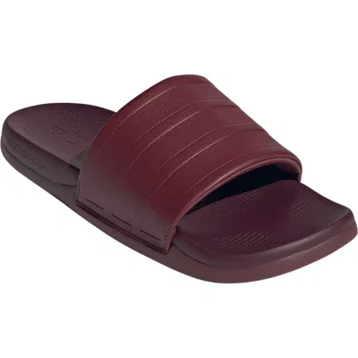 Adidas Originals Adidas Adilette Comfort 2.0 Slide Sandal In Burgundy
