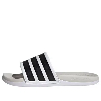 Adidas Originals Adidas Adilette Comfort 2.0 Slides 'white Black' In Multi
