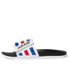 Adidas Originals Adidas Adilette Comfort Adjustable Slide 'white Royal Scarlet'