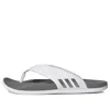 Adidas Originals Adidas Adilette Comfort Flip Flop 'white Grey' In Gray