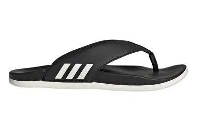 Pre-owned Adidas Originals Adidas Adilette Comfort Flip-flops Core Black Core White In Core Black/core White/core Black