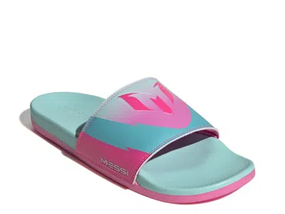 Adidas Originals Adidas Adilette Comfort Messi Slide Sandal In Multi