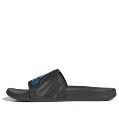 Adidas Originals Adidas Adilette Comfort Sandals 'carbon Blue Rush' In Multi