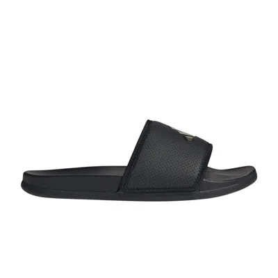 Pre-owned Adidas Originals Adidas Adilette Comfort Slide 'black Gold Metallic' | Men's Size 8