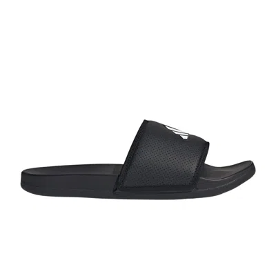 Pre-owned Adidas Originals Adidas Adilette Comfort Slide 'black White' | Men's Size 9