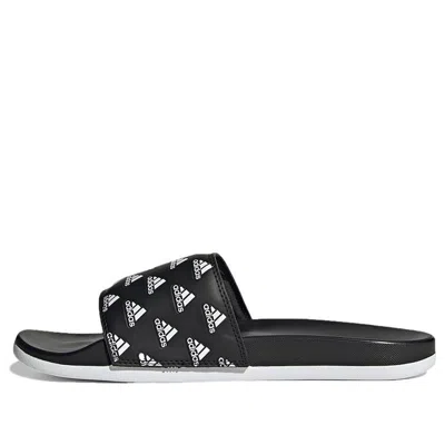 ADIDAS ORIGINALS ADIDAS ADILETTE COMFORT SLIDE 'REPEAT LOGO - BLACK'