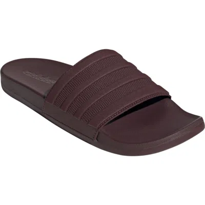 Adidas Originals Adidas Adilette Comfort Slide Sandal In Aurora Ruby/aurora Ruby