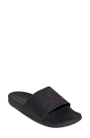 Adidas Originals Adidas Adilette Comfort Slide Sandal In Black/aurora Met./black
