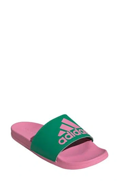 Adidas Originals Adidas Adilette Comfort Slide Sandal In Bliss Pink/pink/pink