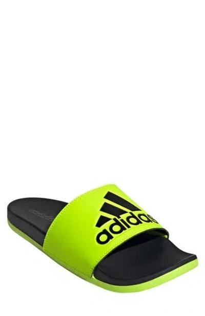 Adidas Originals Adidas Adilette Comfort Slide Sandal In Green