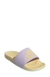 Adidas Originals Adidas Adilette Comfort Slide Sandal In Lavender/orange/green