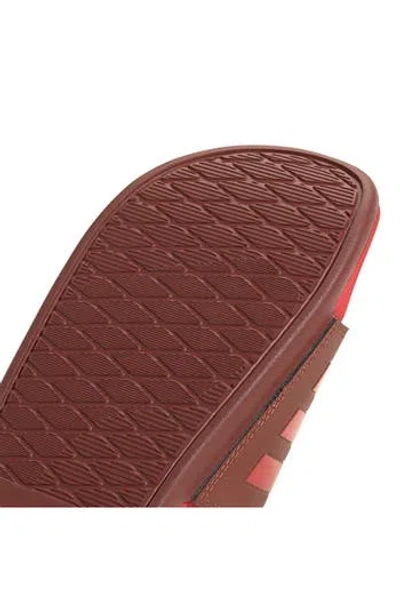 Adidas Originals Adidas Adilette Comfort Slide Sandal In Preloved Ruby/pure Ruby