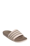 Adidas Originals Adidas Adilette Comfort Slide Sandal In Quartz/champagne/champagne