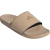 Adidas Originals Adidas Adilette Comfort Slide Sandal In Sandstone/sandstone/black