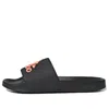 Adidas Originals Adidas Adilette Cozy Wear-resistant Black Unisex Slippers 'black Pink'