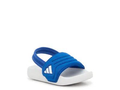 Adidas Originals Adidas Adilette Estrap 2.0 Slide Sandal Kids' In White/blue