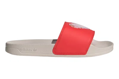 Pre-owned Adidas Originals Adidas Adilette Lite Slides Bright Red Clear Pink Wonder Clay In Bright Red/clear Pink/wonder Clay