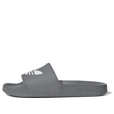 ADIDAS ORIGINALS ADIDAS ADILETTE LITE SLIDES 'TREFOIL LOGO - GREY'