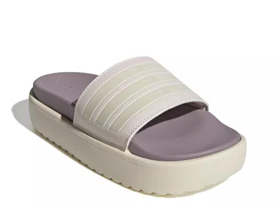 Adidas Originals Adidas Adilette Platform Slide Sandal In Purple