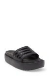 Adidas Originals Adidas Women's Originals Adilette Aqua Slide Sandals In Black/black/black