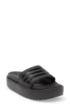 Adidas Originals Adidas Women's Originals Adilette Aqua Slide Sandals In Black/black/black