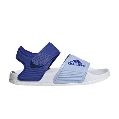 Pre-owned Adidas Originals Adidas Adilette Sandal C 'lucid Blue Dawn' | Kid's Size 11.5