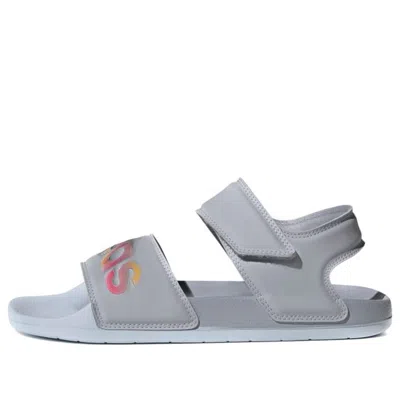 Adidas Originals Adidas Adilette Sandal 'halo Silver Iridescent' In Gray