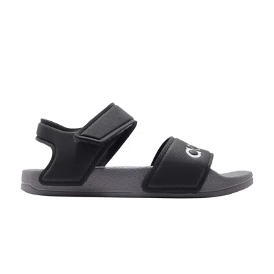 Pre-owned Adidas Originals Adidas Adilette Sandal K 'black' | Kid's Size 11