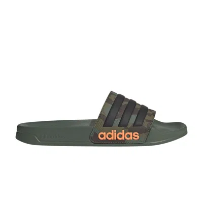 Pre-owned Adidas Originals Adidas Adilette Shower Slide 'camo' | Green | Men's Size 17
