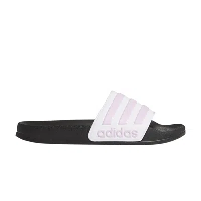 Pre-owned Adidas Originals Adidas Adilette Shower Slide J 'white Clear Lilac' | Kid's Size 1