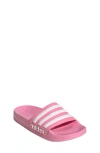 Adidas Originals Kids' Adidas Adilette Shower Slide Sandal In Bliss Pink/footwear White