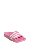 Adidas Originals Adidas Adilette Shower Slide Sandal In Bliss Pink/footwear White