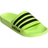 Adidas Originals Adidas Adilette Shower Slide Sandal In Lucid Lemon/core Black
