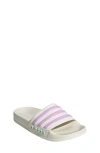 Adidas Originals Kids' Adidas Adilette Shower Slide Sandal In Off White/bliss Lilac/mint
