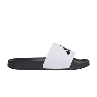 Pre-owned Adidas Originals Adidas Adilette Shower Slide 'white Black' | Men's Size 14