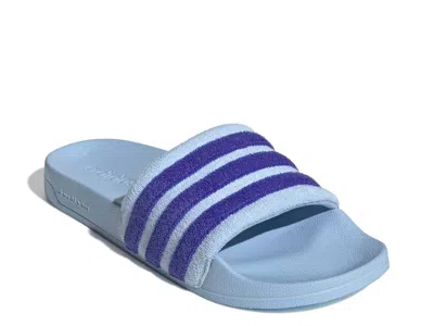 Adidas Originals Adidas Adilette Shower Terry Slide Sandal In Multi