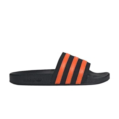 Pre-owned Adidas Originals Adidas Adilette Slide 'black Orange' | Men's Size 8.5