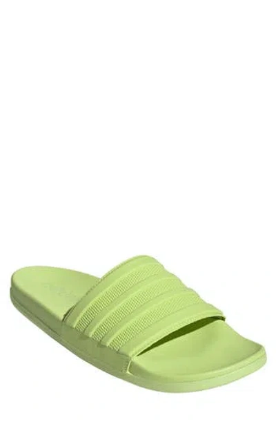 Adidas Originals Adidas Adilette Slide Sandal In Pulse Lime/pulse Lime/pulse Lime