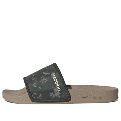 Adidas Originals Adidas Adilette Slide 'shadow Green Brown Camo' In Multi