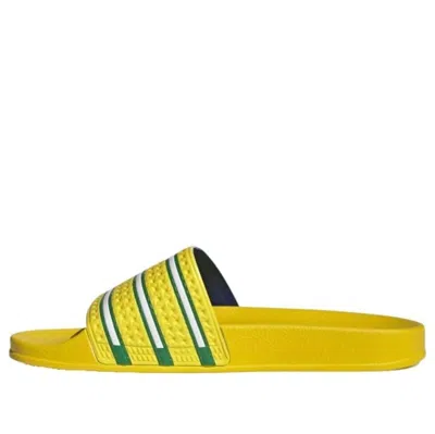 Adidas Originals Adidas Adilette Slide 'team Yellow Green'