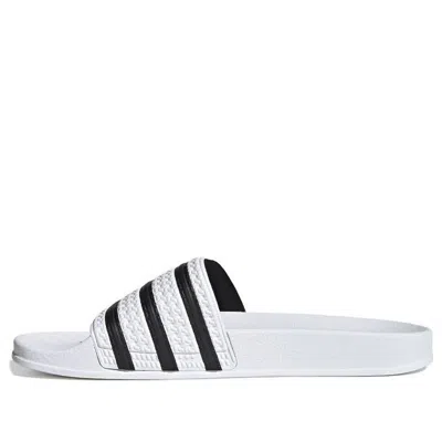 ADIDAS ORIGINALS ADIDAS ADILETTE SLIDE 'WHITE BLACK'