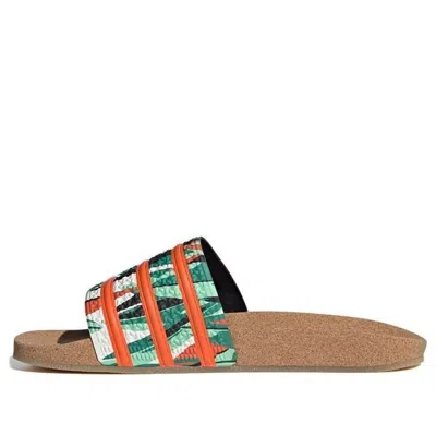 Adidas Originals Adidas Adilette Slides 'cork' In Multi