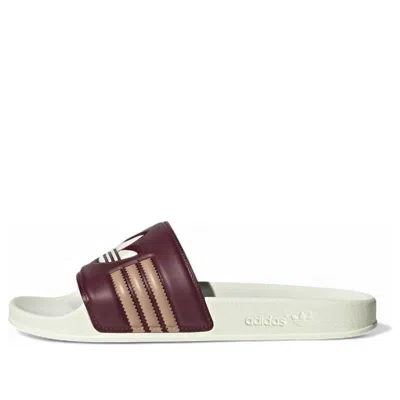 Adidas Originals Adidas Adilette Slides 'shadow Red Cream White'