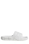 Adidas Originals Adilette 22 "crystal White" Sneakers In White/white/black